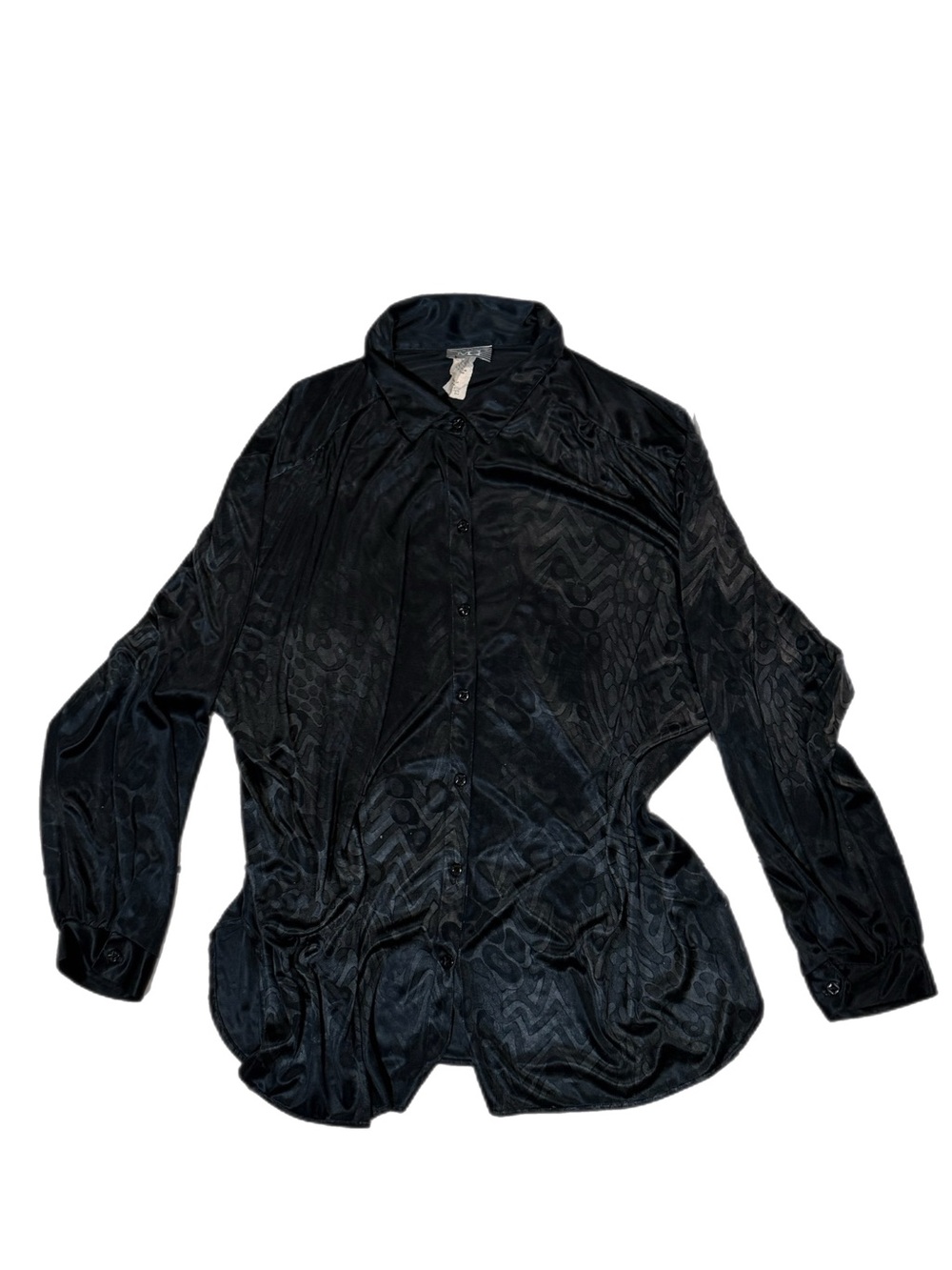 Black Button-Up - Picture 2 of 3